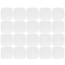 800Pcs White Perforated Wood Pulp Paper Steamer Mats