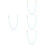4Pcs Durable Acrylic Handbag Chains Sky-Blue DIY Purse Chain Strap 8