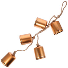 4Pcs Loud Sound Metal Cow Bells Brown Decorative Xmas Bells