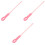 3Pcs Long Handle Pink Silicone Foot Scrubber Soft Bristles Toe Cleaner 5