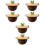 6Pcs Brown Mesh Sink Strainer Basket Tpr Stopper for Kitchen Drain 5