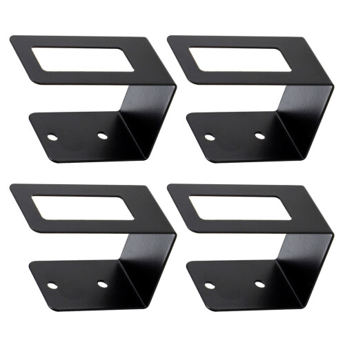 8Pcs Vertical Black Stainless Steel Pot Cover Rack Kitchen Organizer 1
