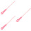 3Pcs Long Handle Pink Silicone Foot Scrubber Soft Bristles Toe Cleaner 9