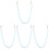 4Pcs Durable Acrylic Handbag Chains Sky-Blue DIY Purse Chain Strap 4