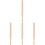 4Pcs Bamboo Pencil Extender Holders Khaki Compact for Home Office 4