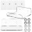 6Pcs Wall Mount Clear Acrylic Shelves No Nails Floating Organizer 1