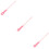 3Pcs Long Handle Pink Silicone Foot Scrubber Soft Bristles Toe Cleaner 11