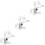6Pcs Wall Mount Clear Acrylic Shelves No Nails Floating Organizer 5