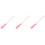 3Pcs Long Handle Pink Silicone Foot Scrubber Soft Bristles Toe Cleaner 6