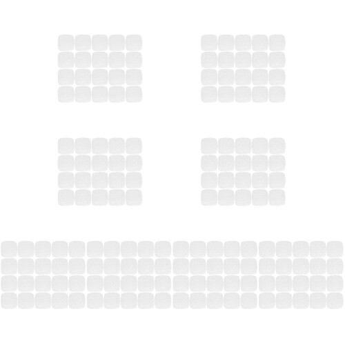 800Pcs White Perforated Wood Pulp Paper Steamer Mats 2