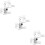6Pcs Wall Mount Clear Acrylic Shelves No Nails Floating Organizer 9