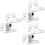 6Pcs Wall Mount Clear Acrylic Shelves No Nails Floating Organizer 6