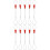 10Pcs Ergonomic Silver Cable Threader Tool Wire Puller Steel Plastic 7