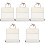 5Pcs Portable Beige Blank Calligraphy Scroll for Art Wall Display 5