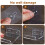 6Pcs Wall Mount Clear Acrylic Shelves No Nails Floating Organizer 11