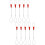 10Pcs Ergonomic Silver Cable Threader Tool Wire Puller Steel Plastic 9