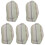5Pcs Comfortable PVC Bath Pillows Tub Headrests with Suction Cups 4