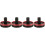 4Pcs Aluminium Fishing Rod Butt Stoppers Replacement Caps 5