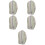 5Pcs Comfortable PVC Bath Pillows Tub Headrests with Suction Cups 9
