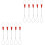 10Pcs Ergonomic Silver Cable Threader Tool Wire Puller Steel Plastic 5