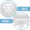 4Pcs White ABS Urinal Drain Filters Strainer Stoppers for Bathroom 8