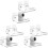 6Pcs Wall Mount Clear Acrylic Shelves No Nails Floating Organizer 2