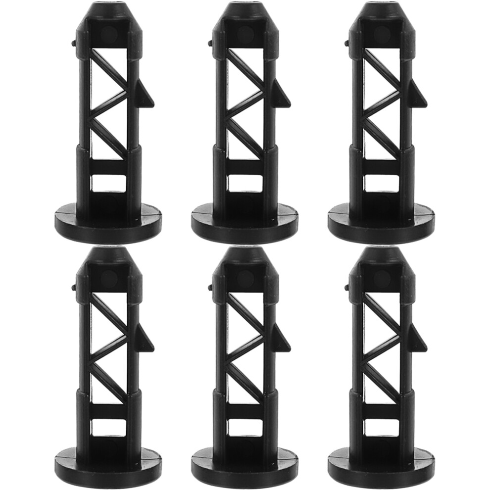 24Pcs Outdoor Black Plastic Latches For Trash Can Lid Accessories 3011102272209