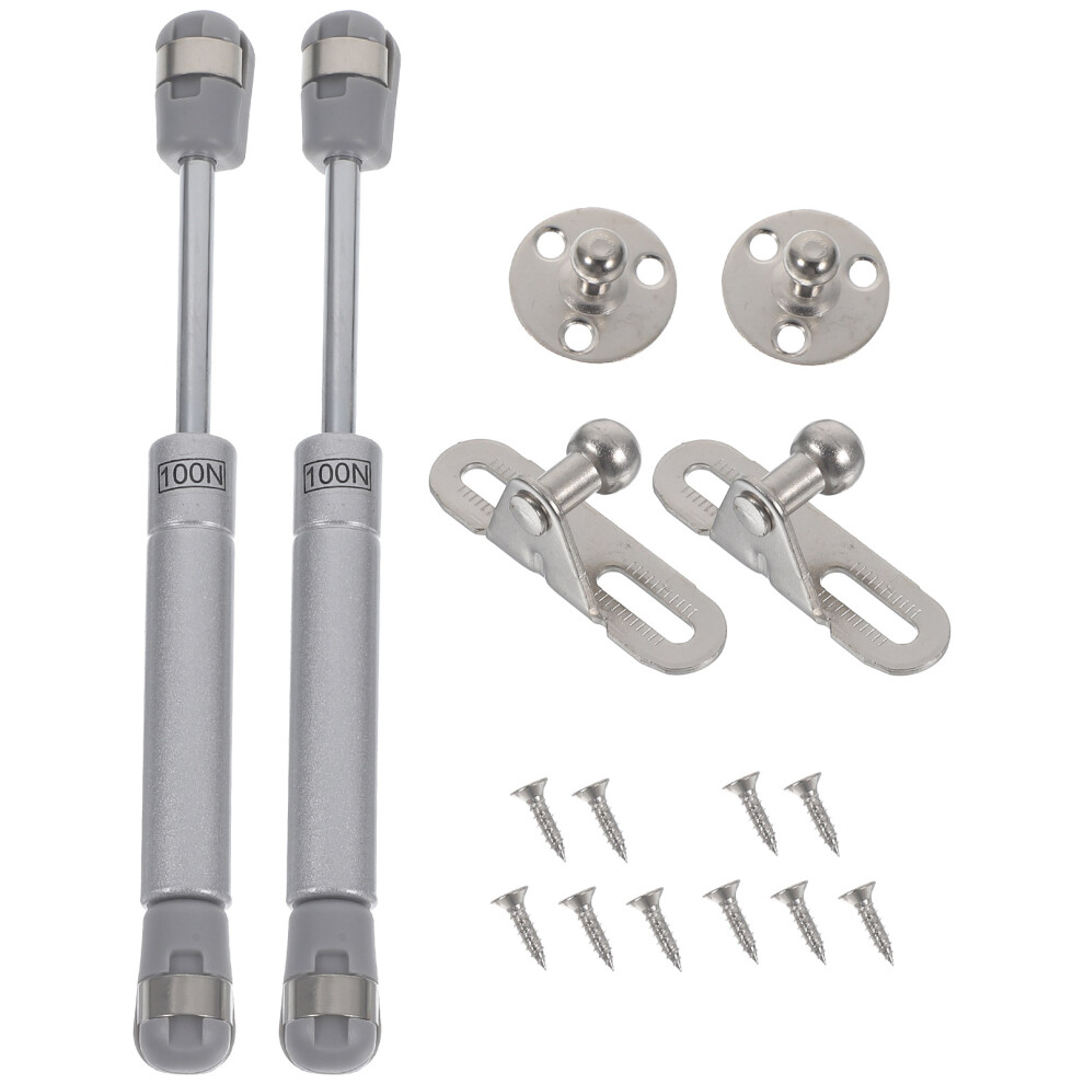2Sets Silver Cabinet Hinges Gas Spring Supports Hydraulic Lid Supports 3011102271226