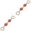 2Pcs Red Zinc Alloy Bag Chain Strap Extender Durable Decorative Chains 5