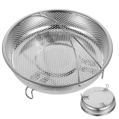 3Pcs Multi-Function Stainless Steel Steamer Basket for Steamer Pots 1