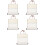 5Pcs Portable Beige Blank Calligraphy Scroll for Art Wall Display 9