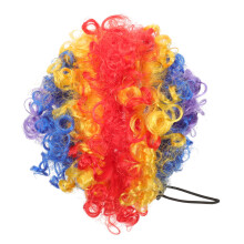 4Pcs Assorted Color Dog Clown Wigs Nylon Fiber Pet Costume Headpieces