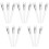 15Pcs Professional Nose Shadow Brushes for Nose Makeup and Contouring 5