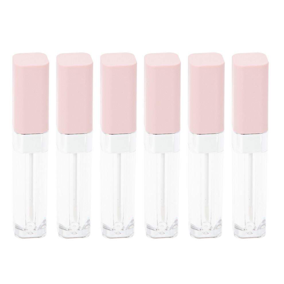 Aboofan Pink,Clear 12Pcs Pink Abs Mascara Tube For Diy With Wand Clear Eyeliner Container