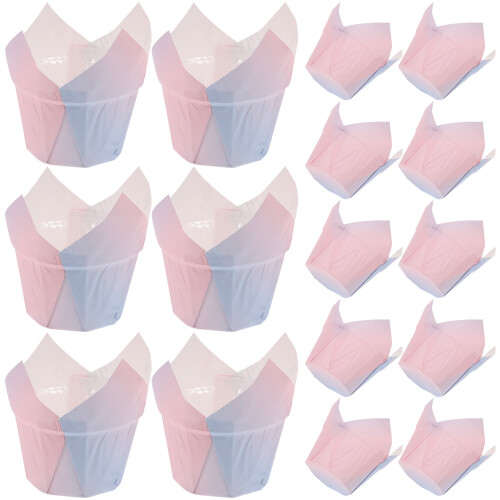 150Pcs Assorted Color Tulip Cupcake Paper Liners Baking Accessories 2
