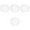 4Pcs Silver Reptile Lamp Dome Heat Protector for Lizard Tank 4