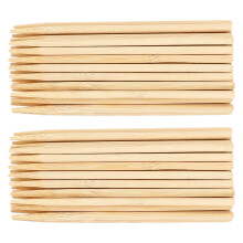 100Pcs Beige Bamboo Art Stylus Sticks for Kids Scratch and Drawing Fun