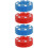 4Pcs Durable Plastic Ice Hockey Training Pucks Lightweight Assorted 5