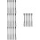 20Pcs Double-Sided Black Egg Whisk Spoon Plastic Baking Tools 8
