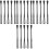 20Pcs Double-Sided Black Egg Whisk Spoon Plastic Baking Tools 4
