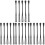 20Pcs Double-Sided Black Egg Whisk Spoon Plastic Baking Tools 3