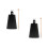 2Sets Ergonomic Black Cowbell with Stick Music Supply for Drum Sets 5