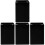4Pcs Mini Black Mic Holder Cube for Microphone Flag Station Interview 4
