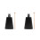 2Sets Ergonomic Black Cowbell with Stick Music Supply for Drum Sets 6