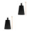 2Sets Ergonomic Black Cowbell with Stick Music Supply for Drum Sets 7