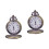 2Pcs Bronze Coffee Quartz Chain Pocket Watch Retro Style Accessory 4