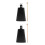 2Sets Ergonomic Black Cowbell with Stick Music Supply for Drum Sets 4