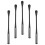 20Pcs Double-Sided Black Egg Whisk Spoon Plastic Baking Tools 2