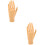 2Pcs Lifelike Brown Simulated Hand for Acrylic Nail Practice 8