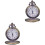 2Pcs Bronze Coffee Quartz Chain Pocket Watch Retro Style Accessory 3